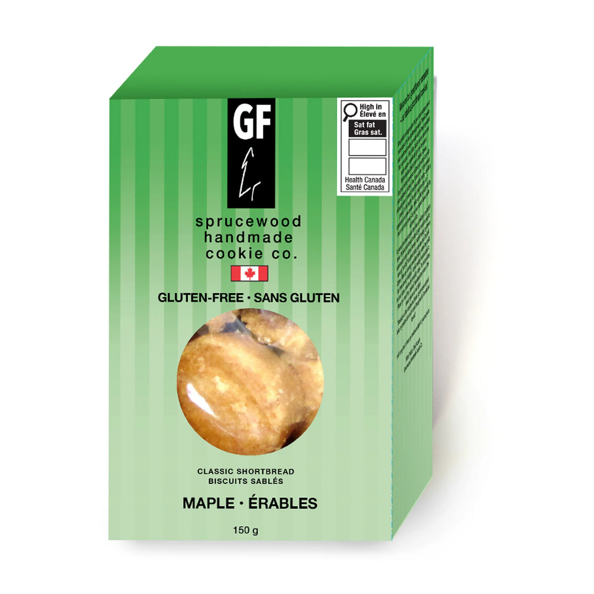 Delicate, buttery gluten-free shortbread from Sprucewood Handmade Cookie Co., handcrafted in small batches with simple, flavourful ingredients.