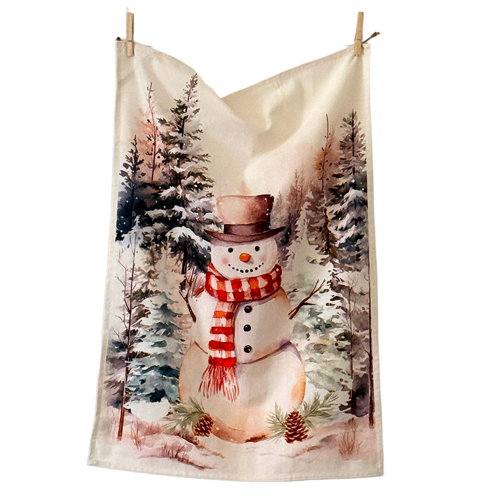 Mahogany | Snowman Tea Towel