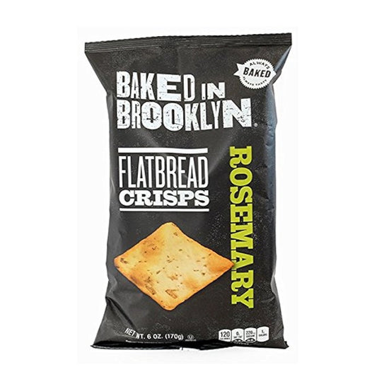 Baked in Brooklyn | Rosemary Flatbread Crisps