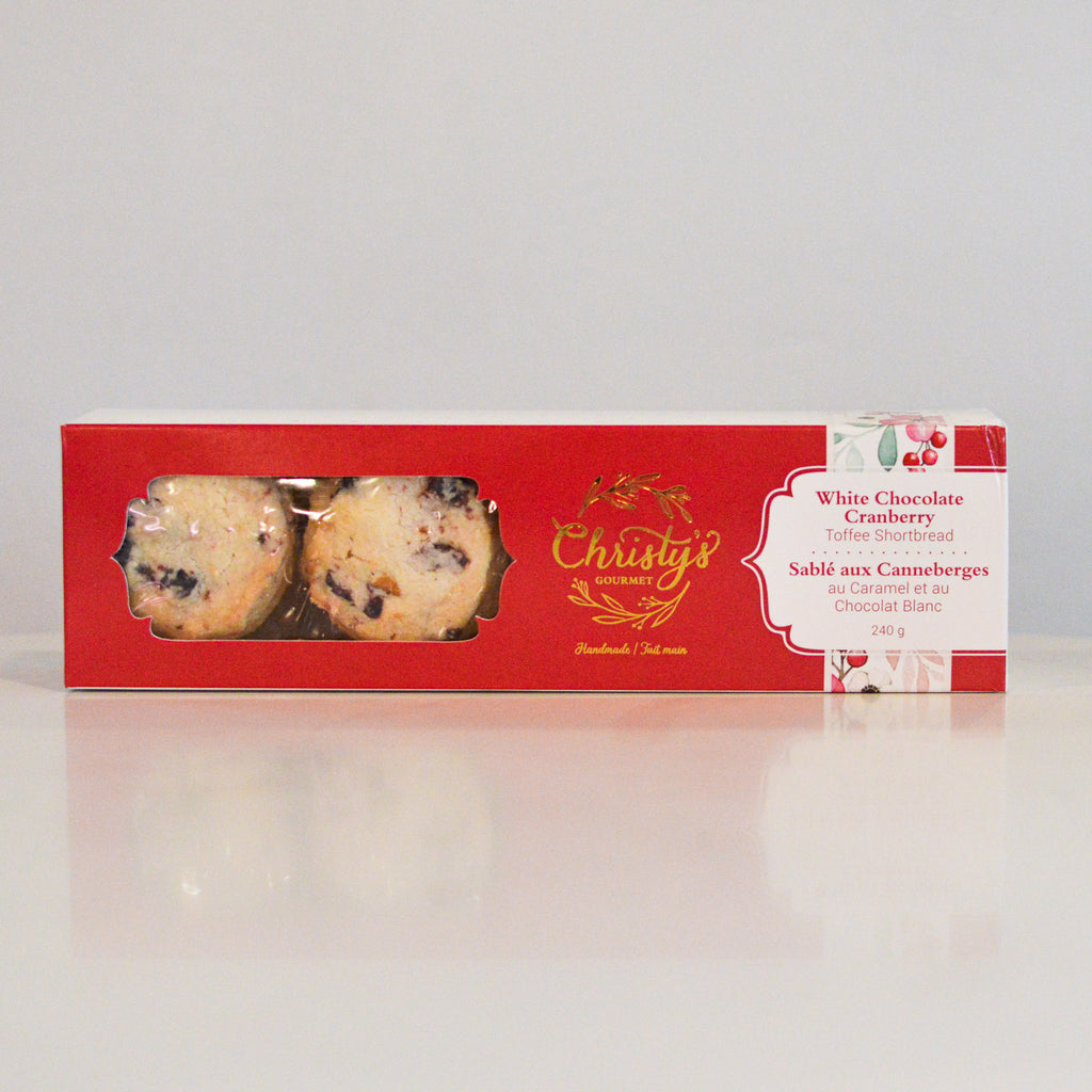 Christy's Gourmet - White Chocolate Cranberry Toffee Shortbread