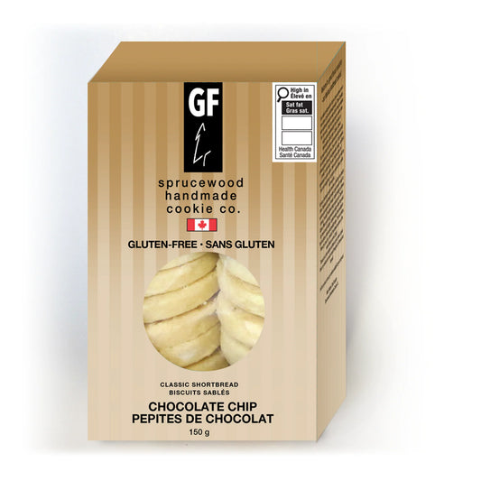 Delicate, buttery gluten-free shortbread from Sprucewood Handmade Cookie Co., handcrafted in small batches with simple, flavourful ingredients.