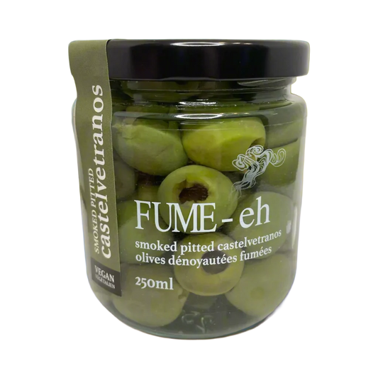 FUME-eh Grourmet | Smoked Pitted Castelvetrano Olives