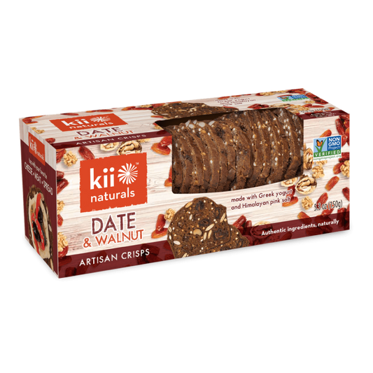 Kii Naturals | Date & Walnut Artisan Crisps