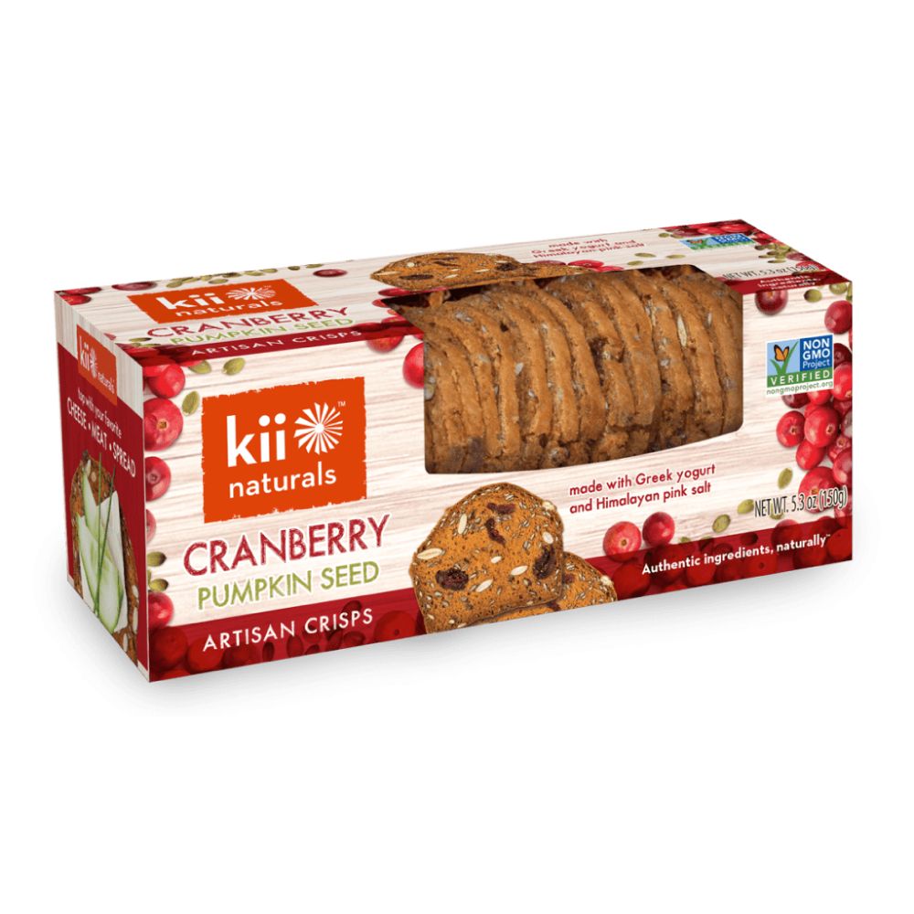Kii Naturals | Cranberry Pumpkin Seed Artisan Crisps