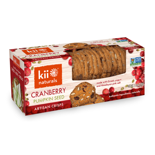 Kii Naturals | Cranberry Pumpkin Seed Artisan Crisps