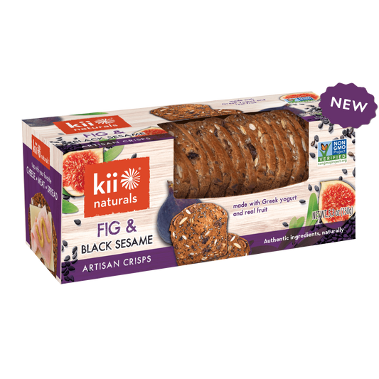Kii Naturals | Fig &amp; Black Sesame Artisan Crisps