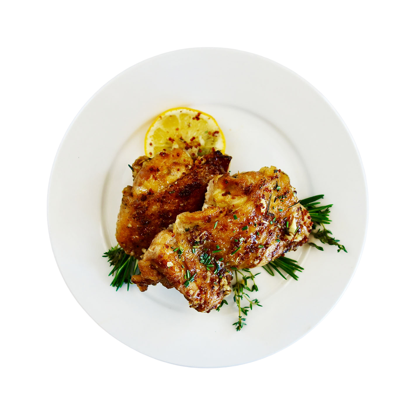 Lemon Mustard Chicken Thighs