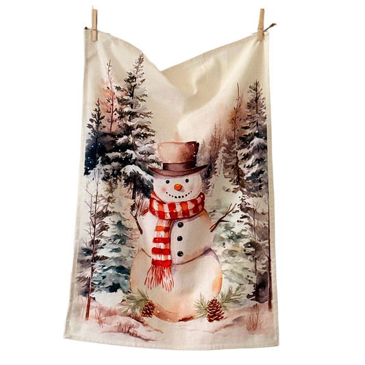 Mahogany | Snowman Tea Towel