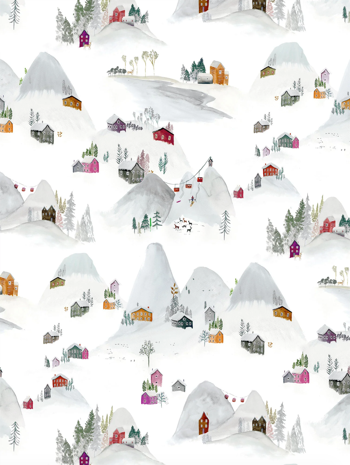 Maison Lorrain | Alpine Village Tea Towel