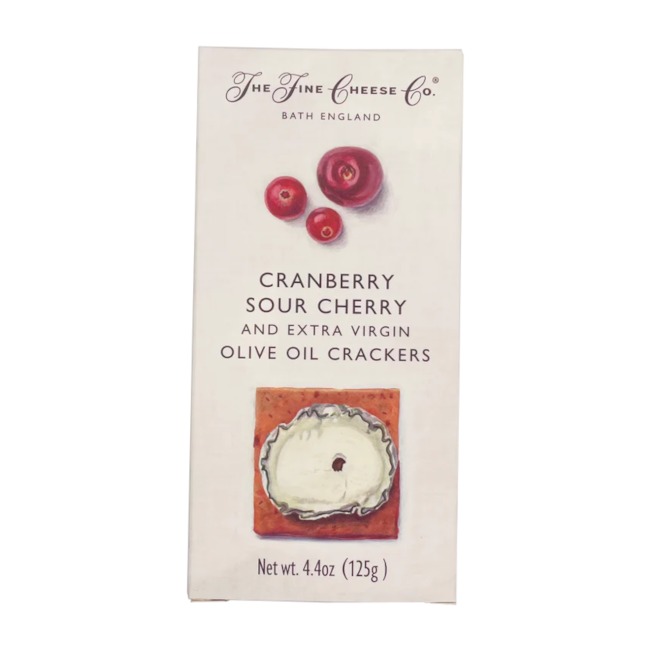 he Fine Cheese Co. Cranberry Sour Cherry & Extra Virgin Olive Oil Crackers 125 g