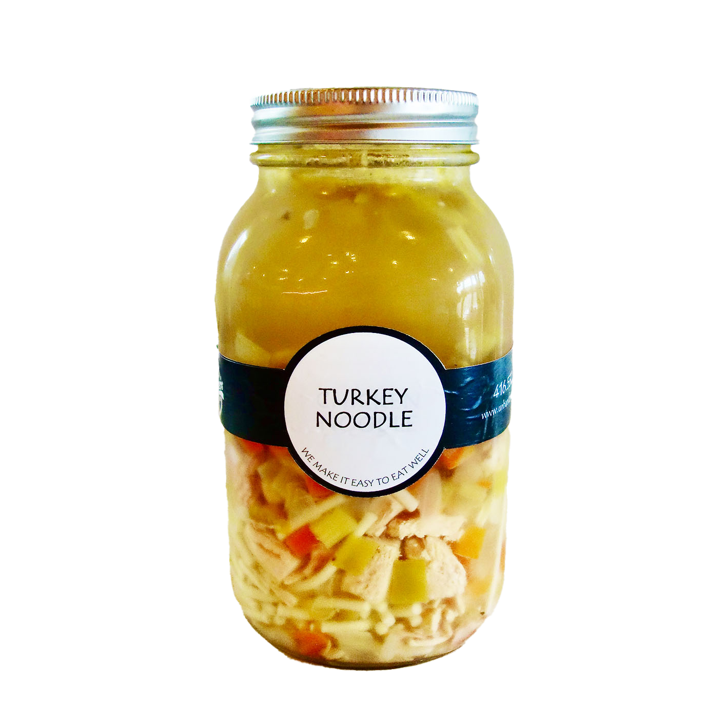 Urban Fare homemade Turkey Noodle Soup in a 1L jar