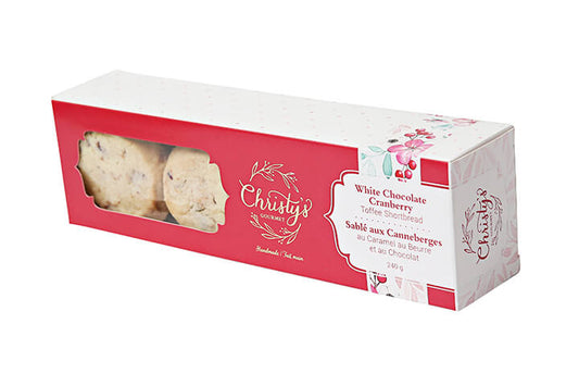 Christy's Gourmet - White Chocolate Cranberry Toffee Shortbread