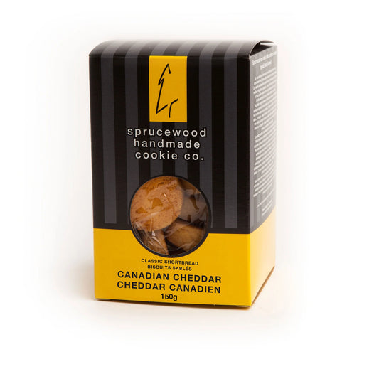 Handmade Canadian shortbread from Sprucewood, available in a selection of sweet and savoury flavours.