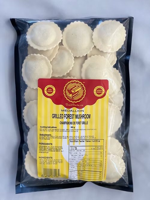 Bianca Farina Fine Foods Grilled Forest Mushroom Medallion Pasta