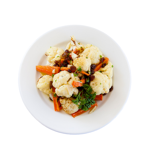 Cauliflower Carrot & Almond Salad