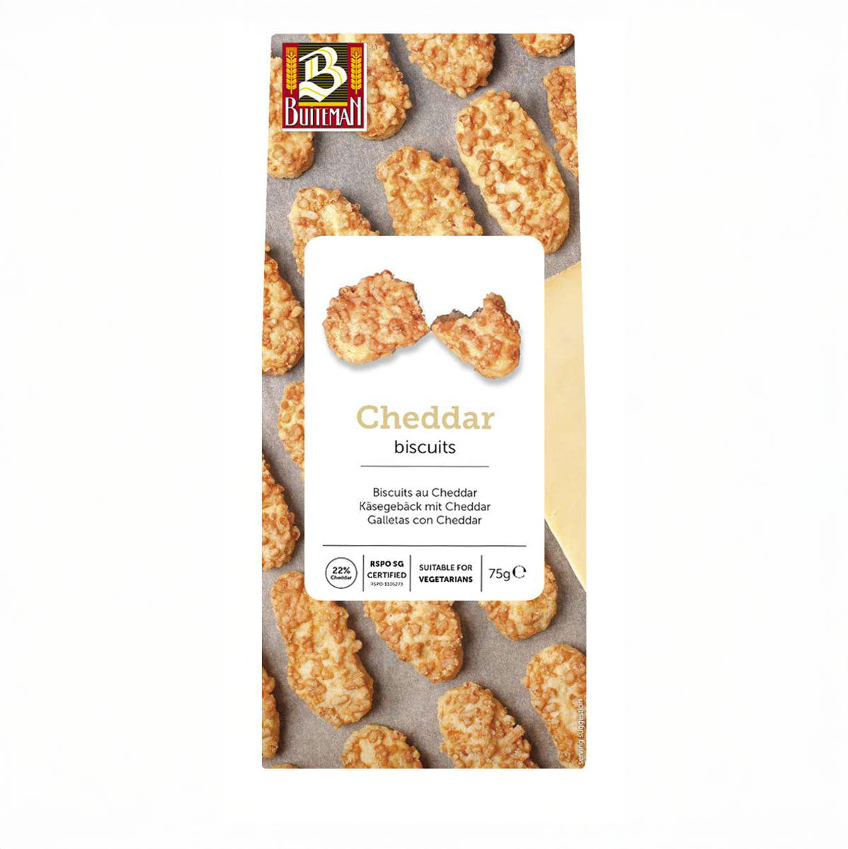 Buiteman Cheddar Cheese Biscuits 75 g