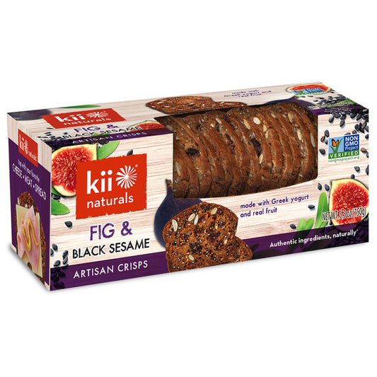 Kii Naturals | Fig & Black Sesame Artisan Crisps