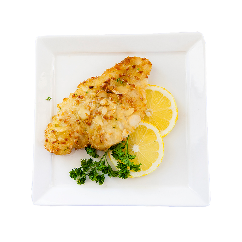 Sole with Lemon & Almond Crust