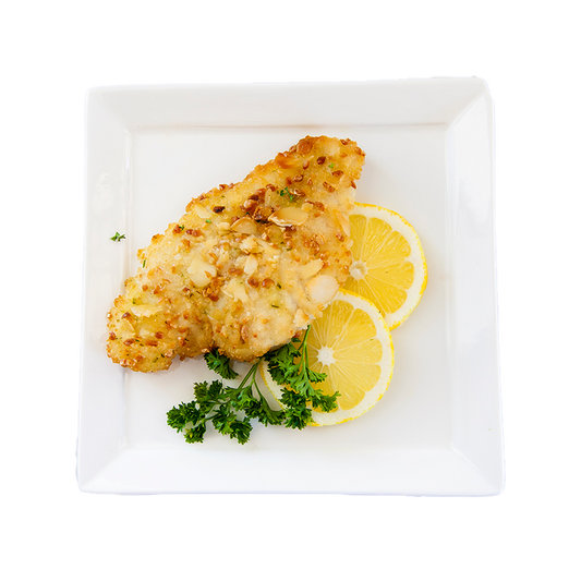 Sole with Lemon & Almond Crust