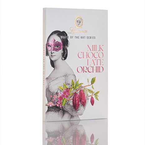 Lawrence Galerie De Chocolate | Milk Chocolate Orchid Chocolate Bar