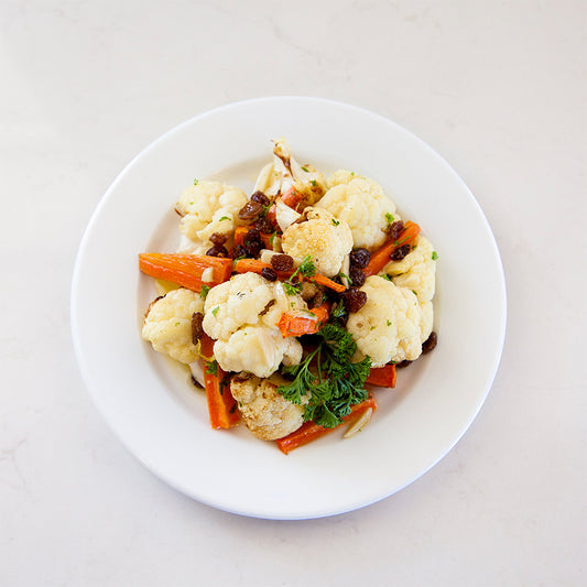 Cauliflower Carrot & Almond Salad