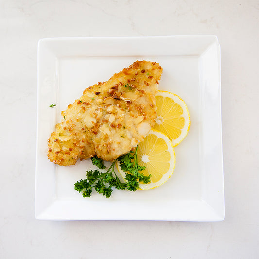 Sole with Lemon & Almond Crust